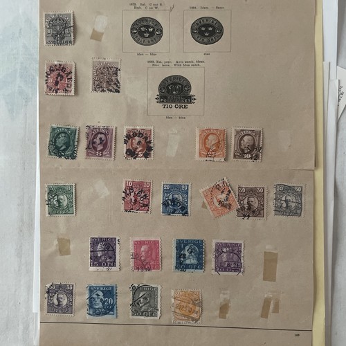 Worldwide stamps seen - as,
