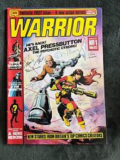 Warrior Comic UK #1 signed by creators