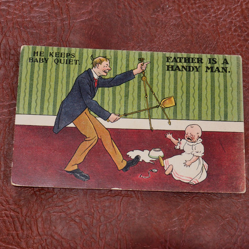 Postcard comic father is - comic,,