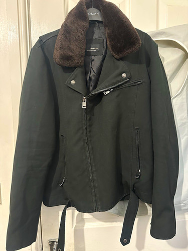 Zara man black biker - man, jacket
