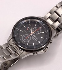 Seiko 7T92-0NY0 42mm - Black Edition Quartz Chronograph SNDE23P1 100m NEW 