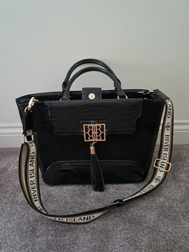 River island large black and - island,