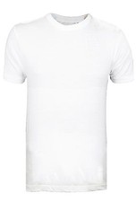 Mens Summer T-shirt Plain 100% Cotton Gym AthleticTraining Tee Top Heavy Quality