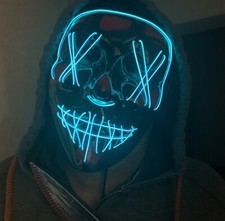 Blue LED Purge Mask Neon
