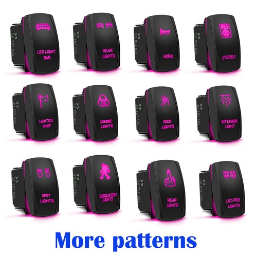 Rocker switch off purple - rocker,