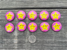 Lot of 10 Star Smiley Face