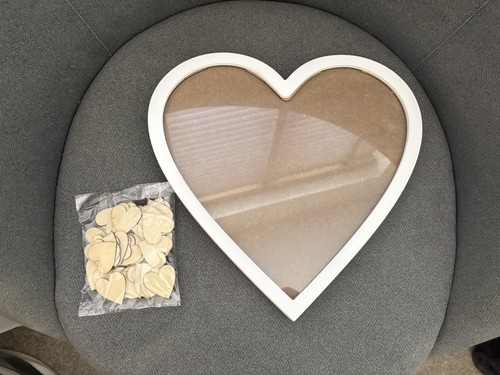 Wedding keepsake wooden heart - wedding,
