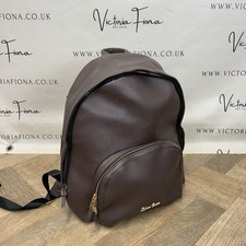 Silver Cross Leather Backpack