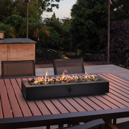 Outdoor tabletop fireplace - outdoor,