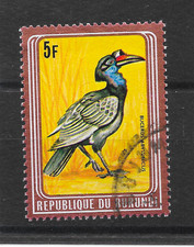 BURUNDI - 1980 Birds - 5f Hornbill - Metallic Brown Frame - FU