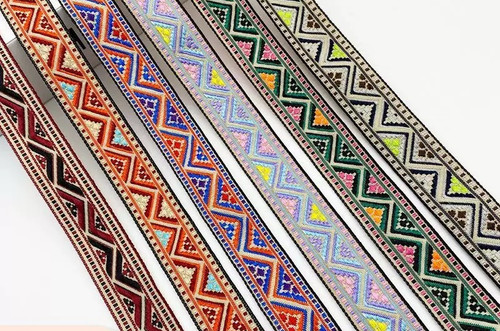 2cm ethnic embroidered trim - ethnic,