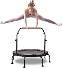 48-Inch Foldable Fitness Trampoline – Max Load 450 lbs, Rebounder Trampoline
