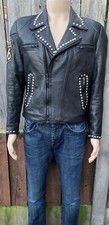 Mens Vtg  Echtes Leder Motor