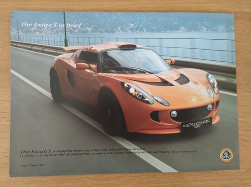 Lotus exige sales and - lotus,