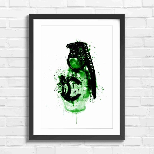 Chanel grenade graffiti art - grenade,