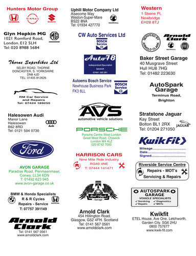 Service book self inking - service,