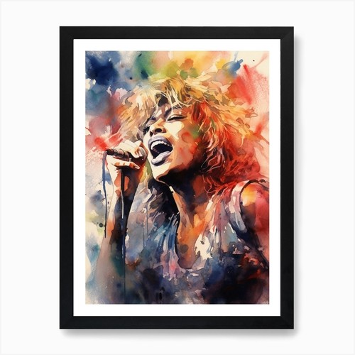 Tina turner abstract painting - tina,
