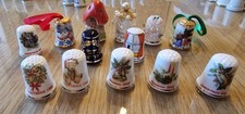 Thimbles - Collection Of  13 Christmas Related Thimbles