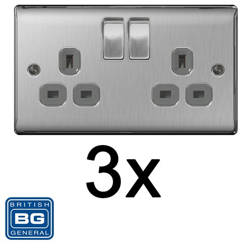 Brushed steel satin chrome - satin,