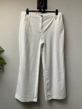 BODEN Wide Leg Corduroy Trousers Size UK 20 Regular Winter White NEW TAGS Cord