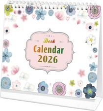 Desk Calendar 2026 Standing Flip Desktop Calendar Stand Up Desk Top Calendar 20