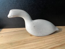 Inuit Soapstone Carving of a Bird. Labelled and Signed