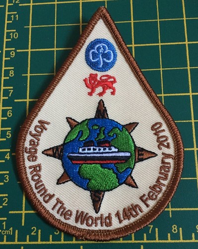 Voyage round the world - round, badge