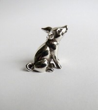 Pig figurine, solid sterling