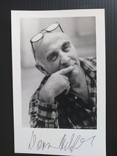 WARREN MITCHELL Lovable  ALF GARNETT Signed postcard size photo 