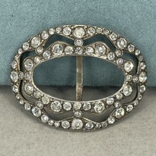 antique 800 silver scarf clip