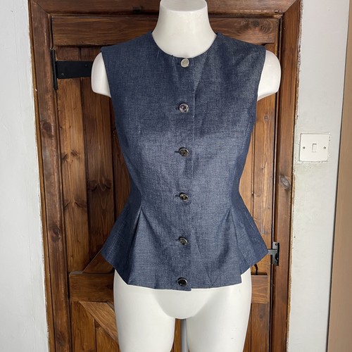 Zara blue linen blend - zara,