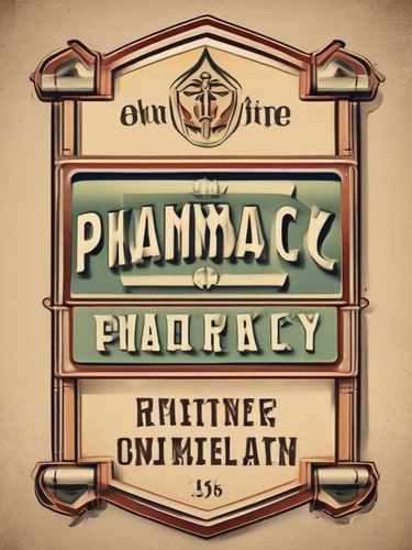 Vintage pharmacy sign - sign,