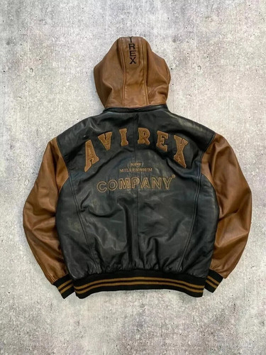 New mens avirex leather jacket - new,