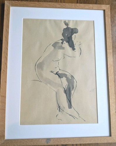 Original nude figure ink - original,