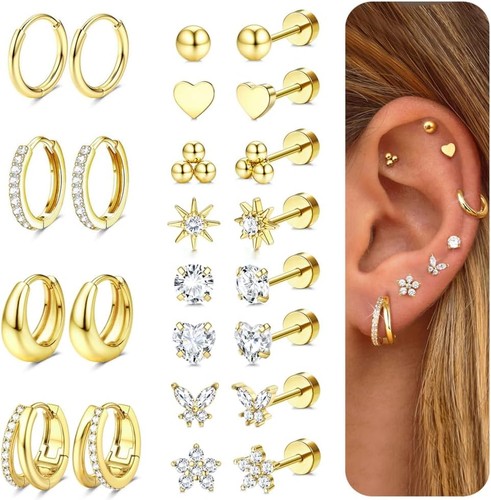 12pairs flat back earrings for - flat,