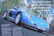 Original CC 2006 extracted mag article: RENAULT SPORT SPIDER overview
