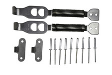 Spring bonnet hood catches