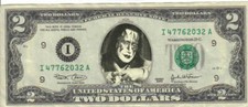 Kiss Ace Frehley $2 Dollar
