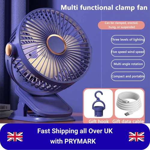 Portable clip fan - clip, usb