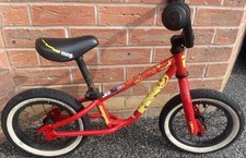 Mongoose Scan R12 Red Yellow Balance Bike 12" Wheels Used Rare Free UK Delivery