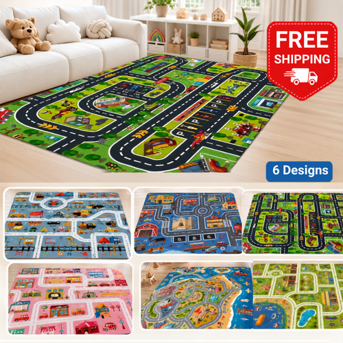 Kids car play mat - kids, non