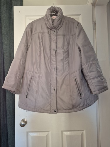 Ladies quilted coat - quilted,