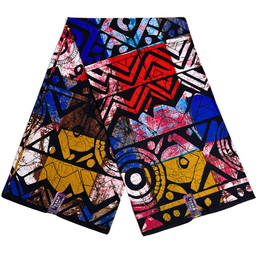 African ankara fabric yard - african, by