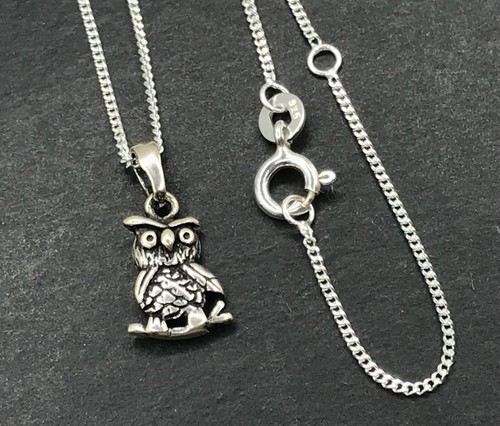 Tiny owl pendant - tiny,