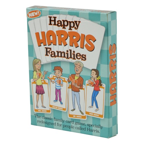 Happy families playing card - happy,