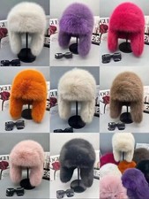 New style Big Super Fluffy TRAPPER HAT Faux fur men`s women's winter  hats