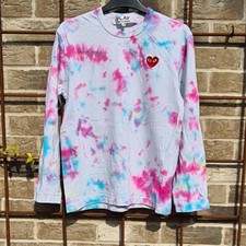 CDG Play Tie Dye Shirt (Hand