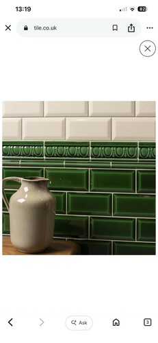 Victorian green metro bevelled - metro,