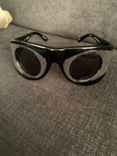 NEW LINDA FARROW PROJECT&TODD LYNN TL3C4 BLACK SUNGLASSES