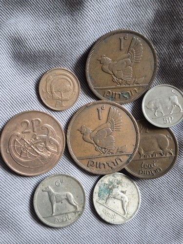 Irish eire coins lot 8 - irish,